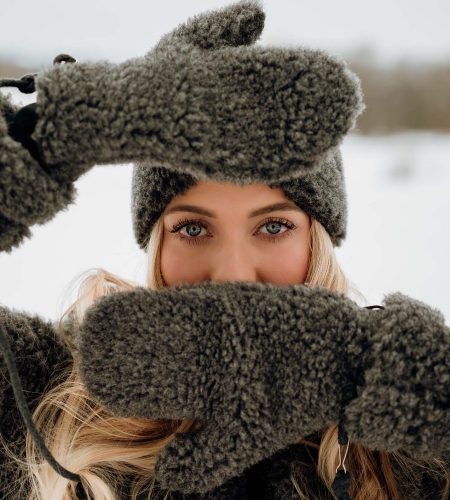 Rękawiczki Wooly Grafitowe