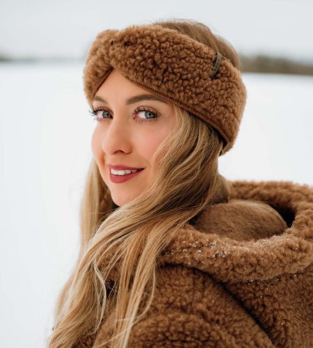 Opaska Wooly Karmelowa