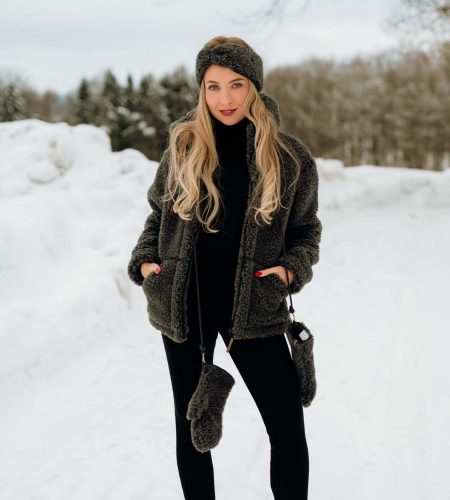 Kurtka Wooly Grafitowa